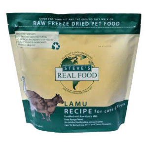 Steves Real Freeze Dried Lamu Cat & Dog Food 1.25lb steves, steves, real, dog food, cat food, cat, dog, fd, freeze dried, lamu